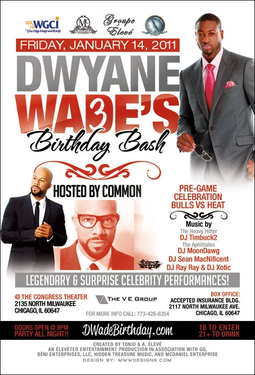 Dwyane Wade's Birthday Bash at the Congress Theater
